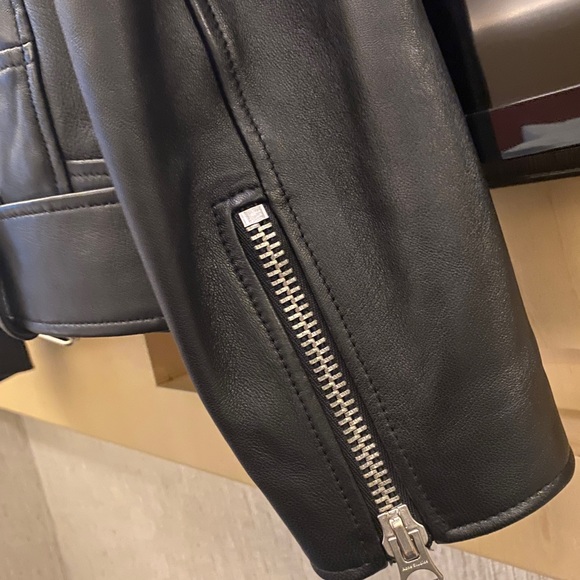 Acne studious merlyn leather jacket - Picture 5 of 9